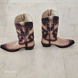 Los Altos ORYX Caiman CROCODILE Belly Snip Toe Western Cowboy Boot 11 D WIDTH